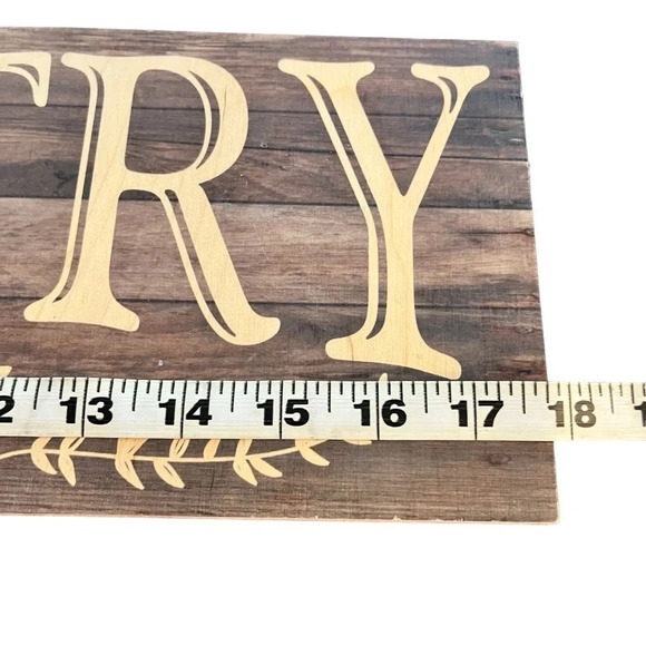 New MRC Wood Pantry Sign Made in Indiana USA Farmhouse Country Decor - Picture 4 of 6